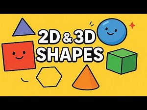 Geometric Shapes for Kids | 2D & 3D Shapes Learning Video& Educational Animation | AeKaey Animations