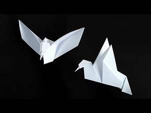 How to Make a Peace Dove That Flaps Its Wings – Easy Origami Tutorial