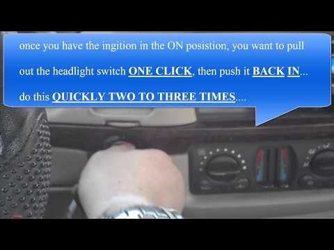 How to Reset your TMPS (Tire Pressure Monitoring System) in a 2004 Chevy Impala