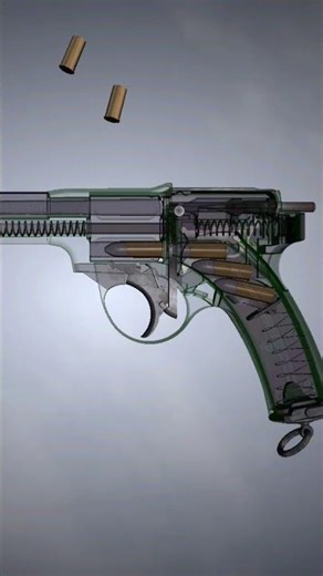 Landstad 1900, a magazine-fed revolver #airsoft #weaponhistory #animated