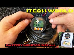 How to INSTALL the ITECHBM500 500 AMP BATTERY MONITOR WITH SHUNT from ITECHWORLD
