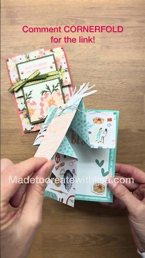 Corner Fold Fun Fold Cards are Awesome! #cardmaking #stampinup #madetocreatewithlisa