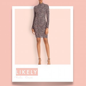 LIKELY - Bali Leopard Print Sheath Dress - NWT