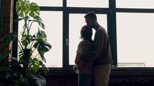 Free stock video - Couple in love at home