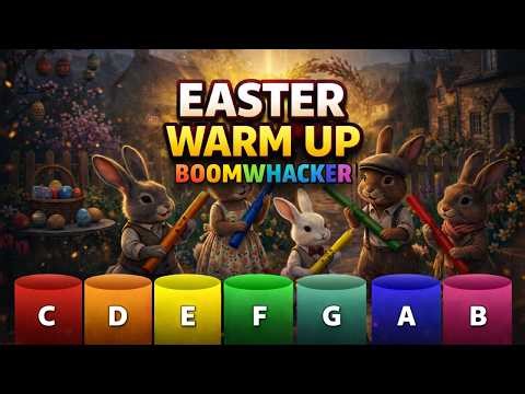 Boomwhacker Easter Warm Up 🐰 | Play Along (Easy → Fun!)
