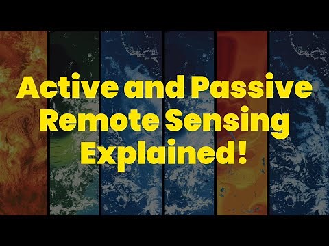 What is Active and Passive Remote Sensing?
