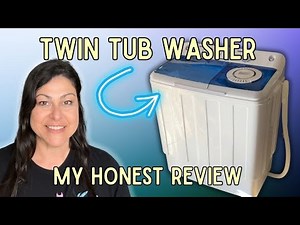 Budget Portable Washer Review 💦 Auertech 28lb Twin Tub (Full Walkthrough)