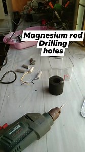 10K views · 93 reactions | Magnesium rod drilling holes #diyprojects #diy #saltwaterlamp #MagnesiumRod #drilling | Marvin Lorenzo | Facebook