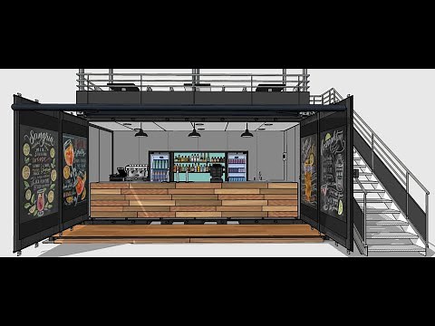 Shipping container Bar / Cafe design