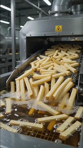 🍟 Amazing Frozen French Fries Manufacturing Process #shorts #viral #food #youtubeshorts #foodshorts