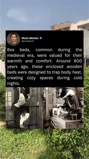Box beds, common during the medieval
