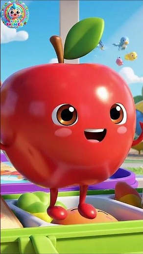 Apple Song for Kids 🍎 | Apple in School Lunchbox | Nursery Rhymes & Baby Songs