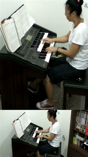 灌籃高手~雙層電子琴演奏 #蕭麗玉 #彰化田中