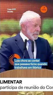 🤧 Lula cries when he says he was hungry when he worked in a factory