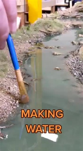modeling water! #mini #nature #diy #artist