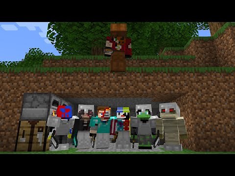 Minecraft Hunter VS 6 Speedrunners (Manhunt)