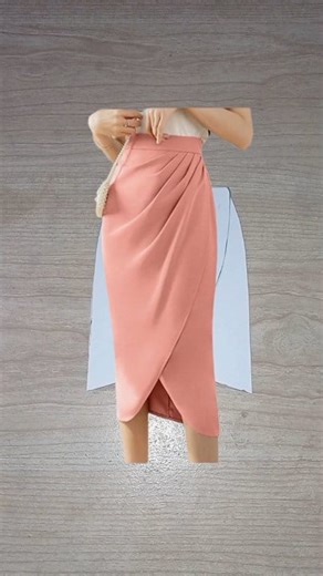 Drapery Skirt #sew #sewing #sewingtutorial #fyp #fashion #skirt #skirtpattern #sewingtips #sewinglove | Ulfa ZuRi