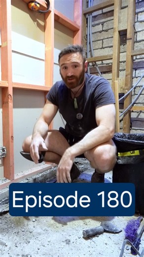 Chris Anker | Today i'm cutting concrete to make room for the drainlaying and plumbing stuffs, don't worry I will not be touching the water lines... ever... | Instagram