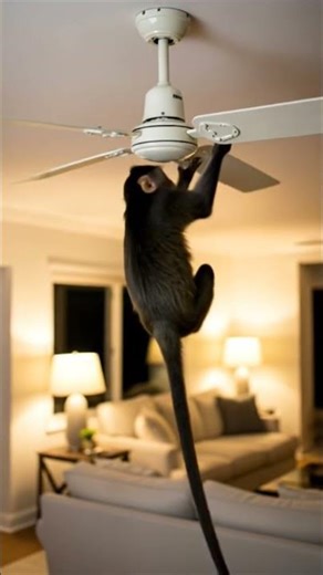 Monkey 🐵Ceiling Fans #DreamScreenAI #ceilingfan #trendingnow #youtubeshorts
