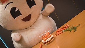 Thank you for being a part of our EB World! 🎉 Here's how Buck celebrated 6 Million Members! 🎂🥕 | EB Games Australia