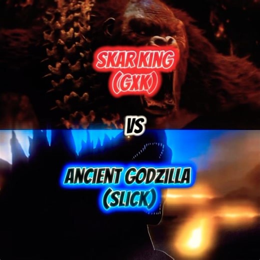 Ancient Godzilla (Slick) VS Skar King (GXK) #slick #godzillaxkongthenewempire #movie