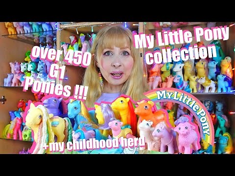 BIG detailed G1 My Little Pony collection tour - vintage 80s 90s girl toy collector, retro