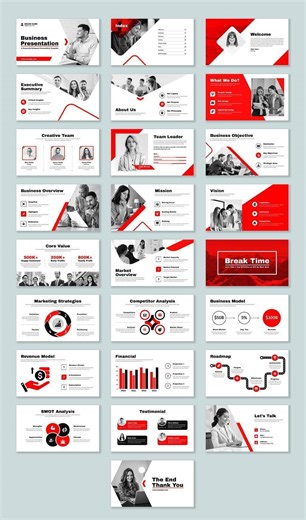 PowerPointskills | # Modern Business Presentation Template with Creative Slides 88 | Facebook
