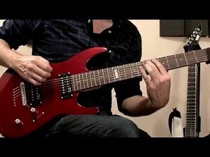 ESP LTD M-17 Candy Apple Red 7 String Electric Guitar Demo