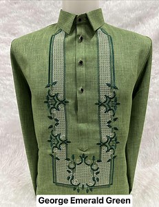 Men’s Formal Long-sleeve Barong Tagalog – Hand-embroidered Filipino Wedding & Event Shirt (ready-made) - Etsy
