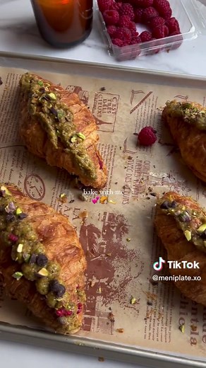 Raspberry Pistachio Chocolate Croissant Recipe