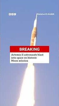 And that's blast off! #artemisii #nasa #bbcnews