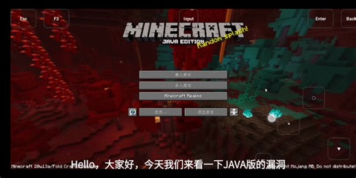 我的世界JAVA版的漏洞