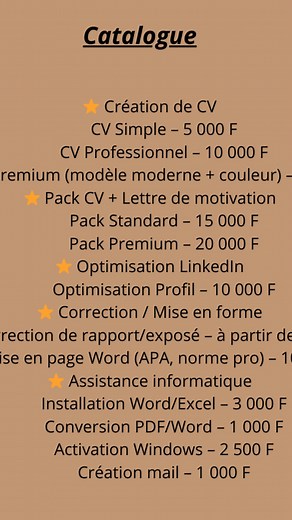 #CVprofessionnel #cvdesign | Procv Dakar