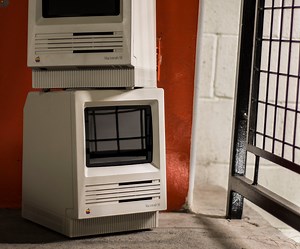 IPad Mini Inside of a Macintosh SE Retro Old Classic