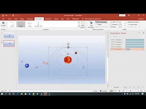 Moving Solar System On PowerPoint | Tutorial(tips)