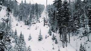 Floating through the snow as the flakes fall 😍❄️ | Red River Ski & Summer Area