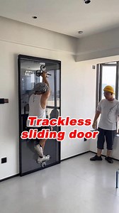 116K views · 561 reactions | Aluminum alloy trackless door installation. #aluminium #doors #door #window #windows #slidingdoor #interiordesign #homedeco #foldingdoor #tottme | Tottme Engineering | Facebook
