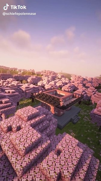 Cherry Blossom Outpost in Minecraft: Building Tutorial and Design Ideas