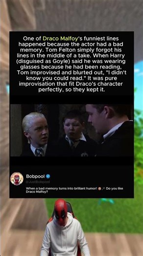 Tom Felton Forgot His Lines! 🪄 | Harry Potter Fact
