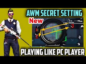 AWM Secret Setting In Free Fire | How To Use Sniper Like PC Player | Fastest Tips and Trick