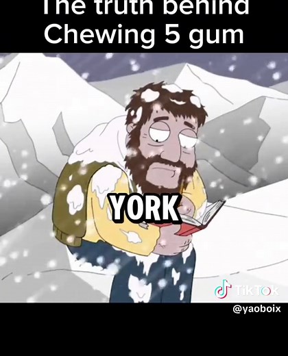 Family guy York peppermint patty 5 gum #bestmoments #funny #random #fyp #mountain #top #sumit #snow