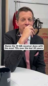 Nick vs. Danny: Name the 10 QB-WR duos with the most touchdowns over the last 30 years #nfl #trivia