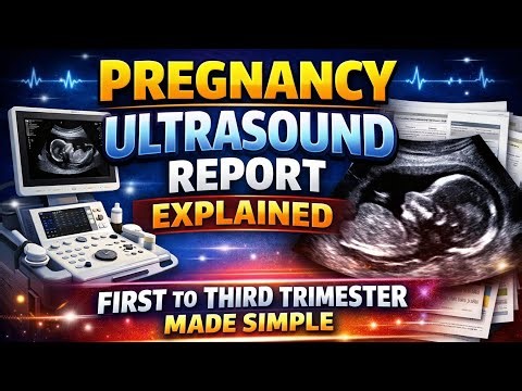 Pregnancy ultrasound scan report explained. First Trimester to Third Trimester Made Easy.