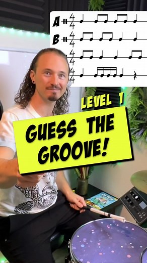 Sheldon | Drummer & Educator on Instagram: "Level 1💥🥁 Struggling to read rhythm notation? You’re not alone! Let’s break it down with Level 1 of our 6-part rhythm challenge. Guess the rhythm and improve your reading skills step by step! Follow to learn rhythm with me: @sheldondeithdrums @sheldondeithdrums @sheldondeithdrums #RhythmChallenge #LevelUpYourTiming #MusicianStruggles #DrumTeacher #CrashBoomPowDrums"
