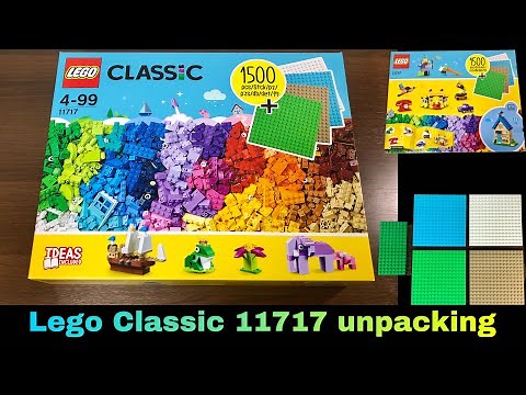 LEGO Classic 11717 Unpacking and assembling retro audio equipment