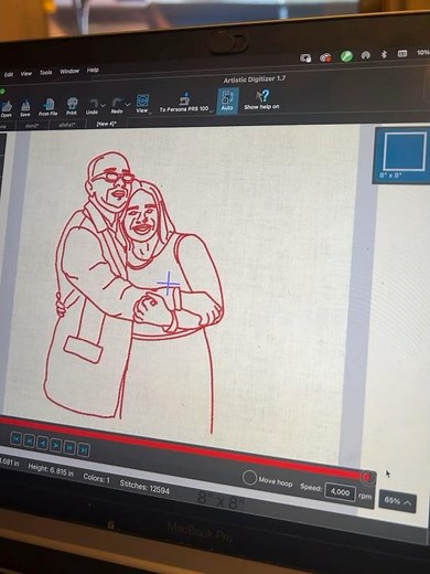 Janome Artistic Digitizer Outline Embroidery #Persona #personAPRS100