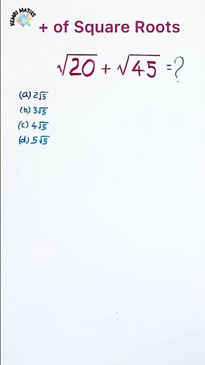 How to Add Square Roots 🤔❓ || Addition of Square Roots #addition #squareroot #math #short #simplify
