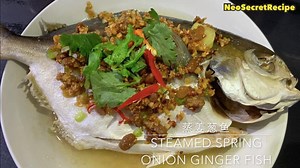 5.6K views · 218 reactions | 蒸姜葱鱼 Steamed Spring Onion Ginger Fish...