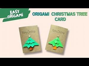 Easy Origami Christmas Tree Card Tutorial | Beginner-Friendly Holiday Craft
