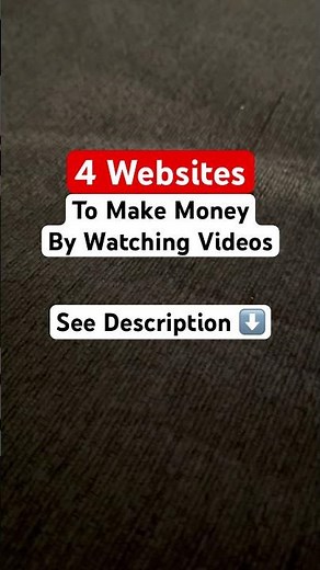 4 Websites To Make Money By Watching Videos 💰